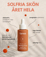 Brun Utan Sol-Droppar Tanea